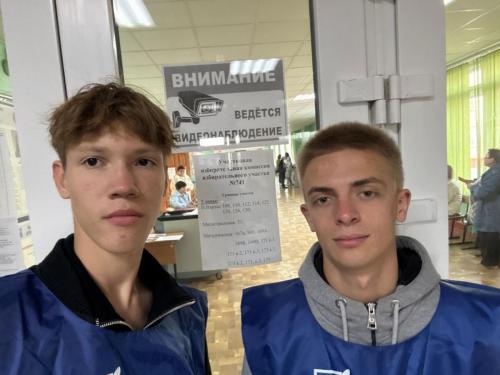 Волонтеры на выборах в Тамбове